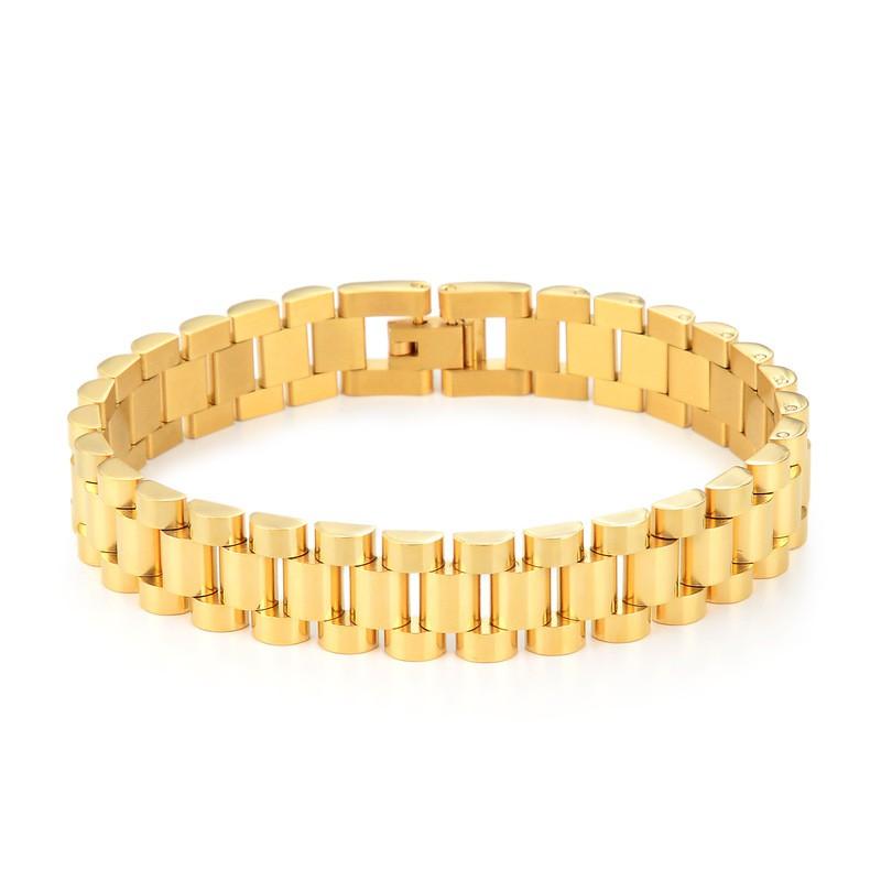 Stainless Steel Bracelet Women Electroplated Multi-ColorOL Style Adjustable U-Shaped Chain Link Jewelry