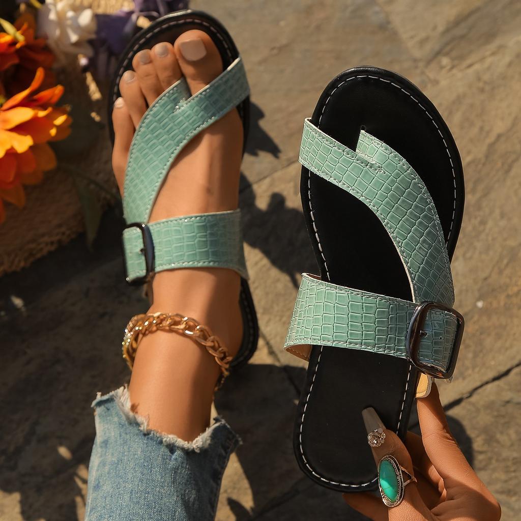 Mode Damen Hausschuhe Sommer Neue Mode Hausschuhe Offene Zehen Lässige Flache Sandalen Outdoor Leichte Strandschuhe Damen Heim-Slipper Damen