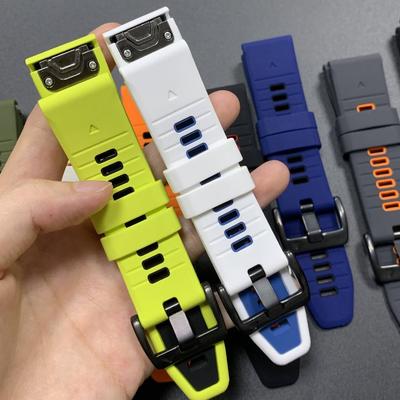 22mm 26mm Sport-Silikonarmband für Garmin Enduro/Epix Descent G2 Tactix 8 Forerunner 970/Fenix 7X/7 8 PRO 8x QuickFit Uhrenarmband