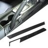 2Pcs Carbon Fiber Gear Shift Side Panel Trim Cover Fit for Chevrolet Camaro 2012 2013 2014 2015