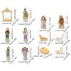 Christmas Manger Nativity Set Resin Christmas Nativity Scene Figurine Seasonal Decor For Room Apartment School Bedroom Dormitory