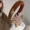 Vintage Tassel Bell Hair Clip Crystal Chinese Style Side Clip Fashion Ethnic Style Hair Hoop  Bride
