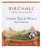 Teebeutel Grüner Tee & Pfirsich - 25 Birchall