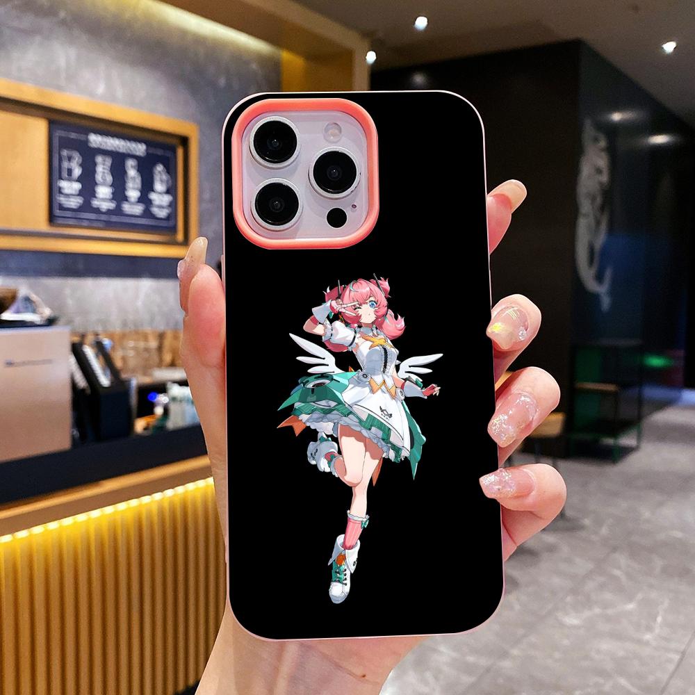 Zenless Zone Zero Aria Jelly Double layer Pink Mobile Phone Case for iPhone 17 16 15 14 13 12 11 Air Pro Max Plus Protective