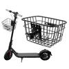 Panier pour Trottinette Électrique Panier Solide en Métal pour Trottinette avec Support Fixe Résistant à la Rouille pour Montage Avant pour Enfants Adultes