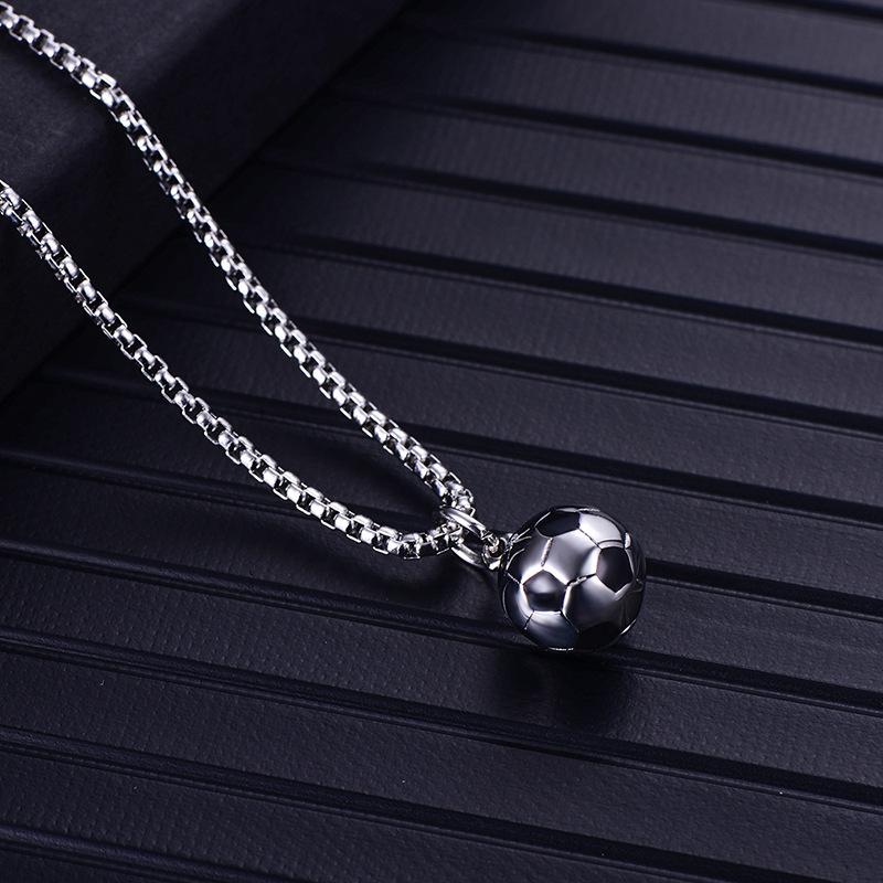 

Football Necklaces for Men Sports Lover Boys Gifts серебряный
