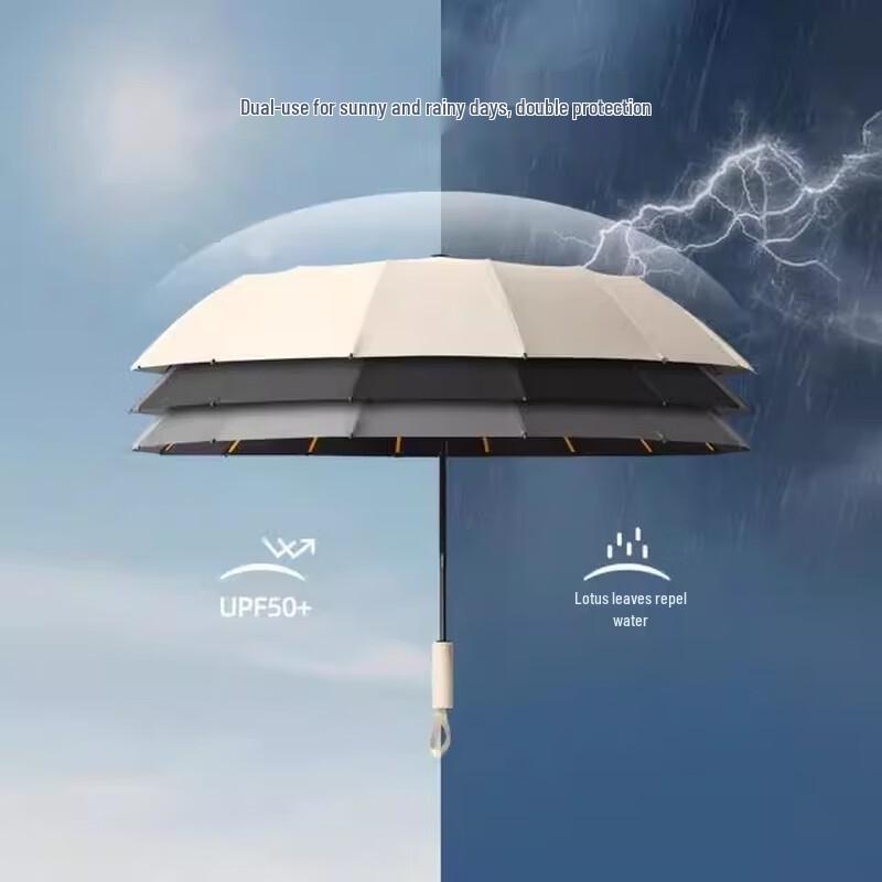 WH Large Automatic Folding Umbrella