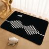Band A-ArcticS M-Monkeys Floor Mat Floor Mat Soft Flannel Non-Slip Door  Rug for Living Room