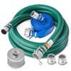 VEVOR Kit de tuyau d'aspiration pour pompe à eau, avec 51 mm(2 po) x 15,2 m(50 pi) Tuyau de contre-lavage bleu, 6,1 m(20 pi) Tuyau d'aspiration vert