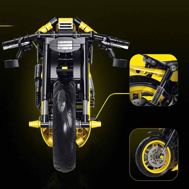 500+ Pezzi Città Super Moto da Corsa Tecnica Fai da Te Blocchi da Costruzione Modello Moto Set Giocattoli Creativi Regali per Ragazzi Adulti Bambini