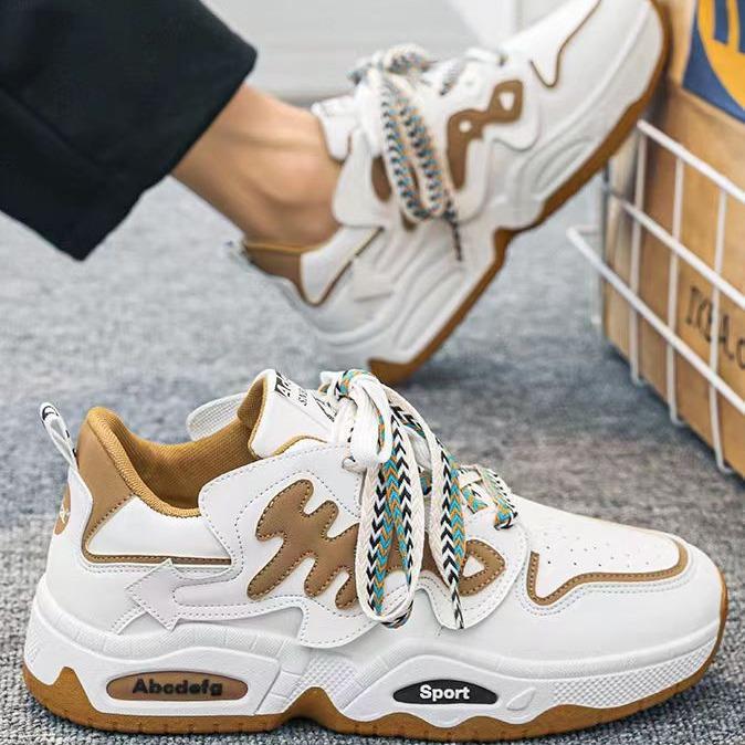 Dad Shoes Men's Ins Trendy Versatile Summer Niche Casual Board Shoes Boys Spring and Autumn Sports Heightening Bread Shoes Trendy Shoes