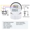ZMFJH 0-90ohm 52MM Fuel Level Gauge with Warning 7 Color LED Fuel Level Sensor 100-550mm for Universal Auto Car Boat Yacht 12V24
