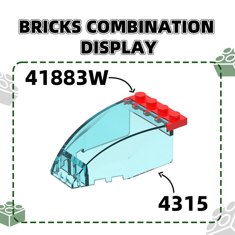Non-Toxic 135Pcs/Lot 4315 1X4 Hinge Building Blocks Moc Vehicle Roof Accessories Compatible With Brick Children Toys Gift Box