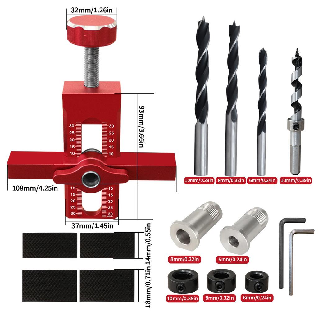 Woodworking Cabinet Door Installation Tool W/ Adjustable Positioner Cabinet Door Positioning Tool Quick Installing Cabinet Doors