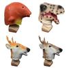 Máscara Divertida de Cabeza de Animal Para Fiestas con Diseños Personalizables de Jirafa y Cerdo