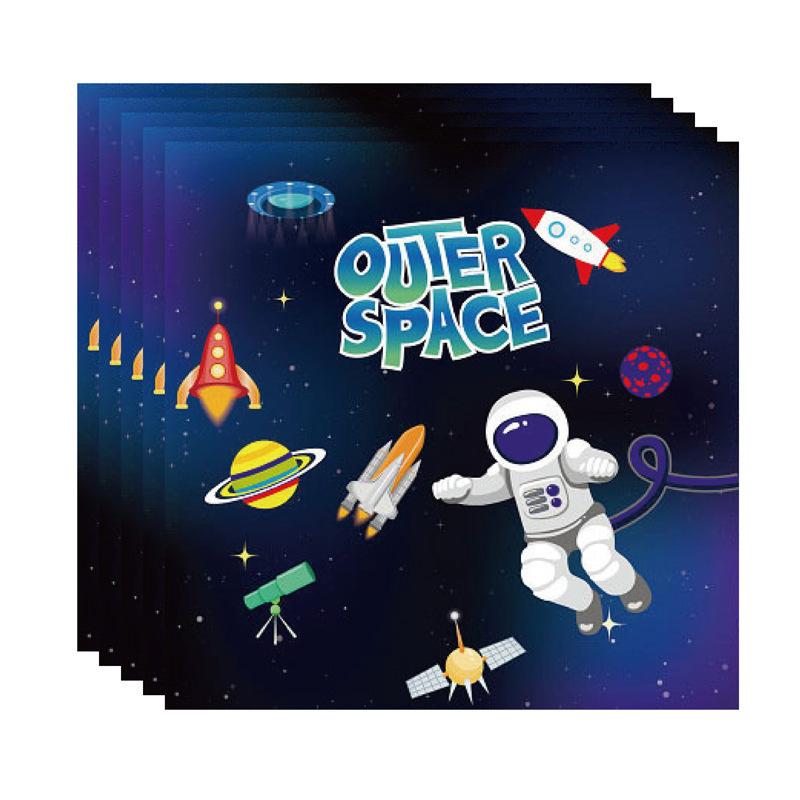 Starry Sky Astronaut Party Plates & Decorations - Kids' Birthday Theme