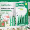 Cross-Border English Edition Soft Flexible Interdental Brush with DuPont Bristles for Cleaning Tooth Gaps