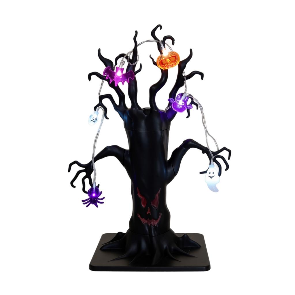 Halloween Tree Lamp Smile Decor for Party Home Decoration