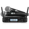 Sistema Microfonico Dinamico UHF Shure GLXD4 per Canto sul Palco e Discorso con Portata 80M