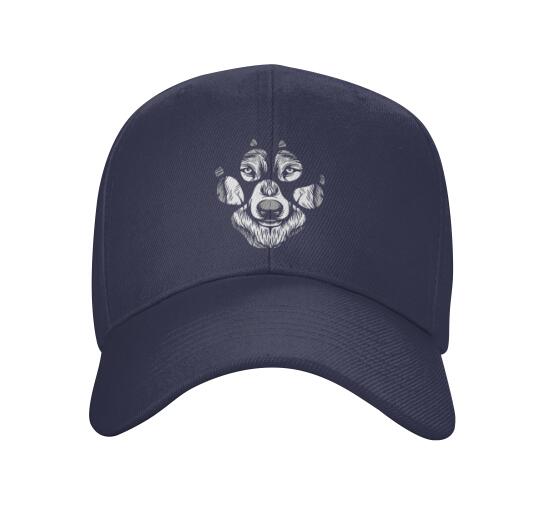 Wolf Paw Baseball Cap Adjustable Dad Hat Unstructured Cotton Hat Unisexs Cap Polyester Adult Unisex Four Seasons Casual Snapback