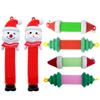 Glowing Stretch Snail Decompression Toy Santa Claus with Light Telescopic Tube