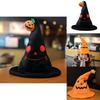 Halloween Electric Pumpkin Elf Hat Ghost Festival Party Costume Plush Toy Yellow 30*30*40cm Black 30*30*40cm