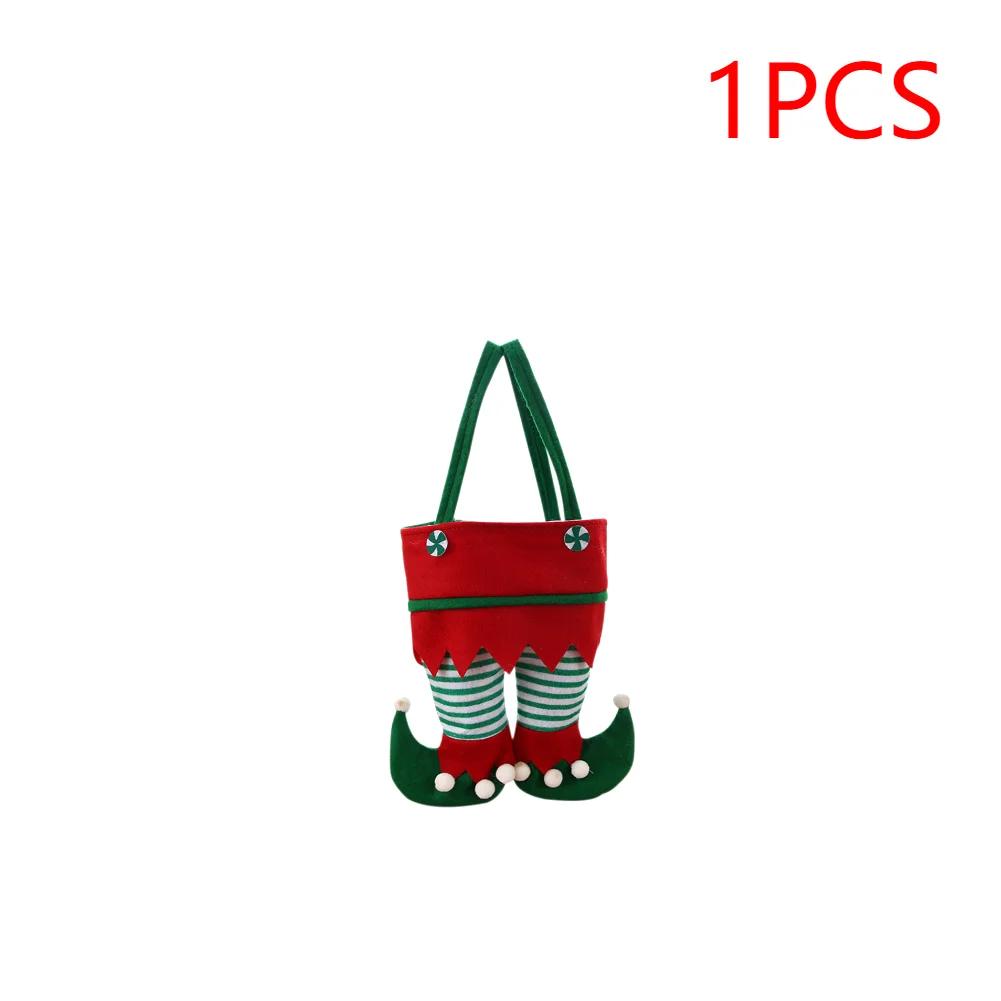 Christmas Elf Candy Bags Velvet Bags Santa Claus Pants Handbag Bags For Packaging Festival Party Decor Xmas Tree Decoration 2025