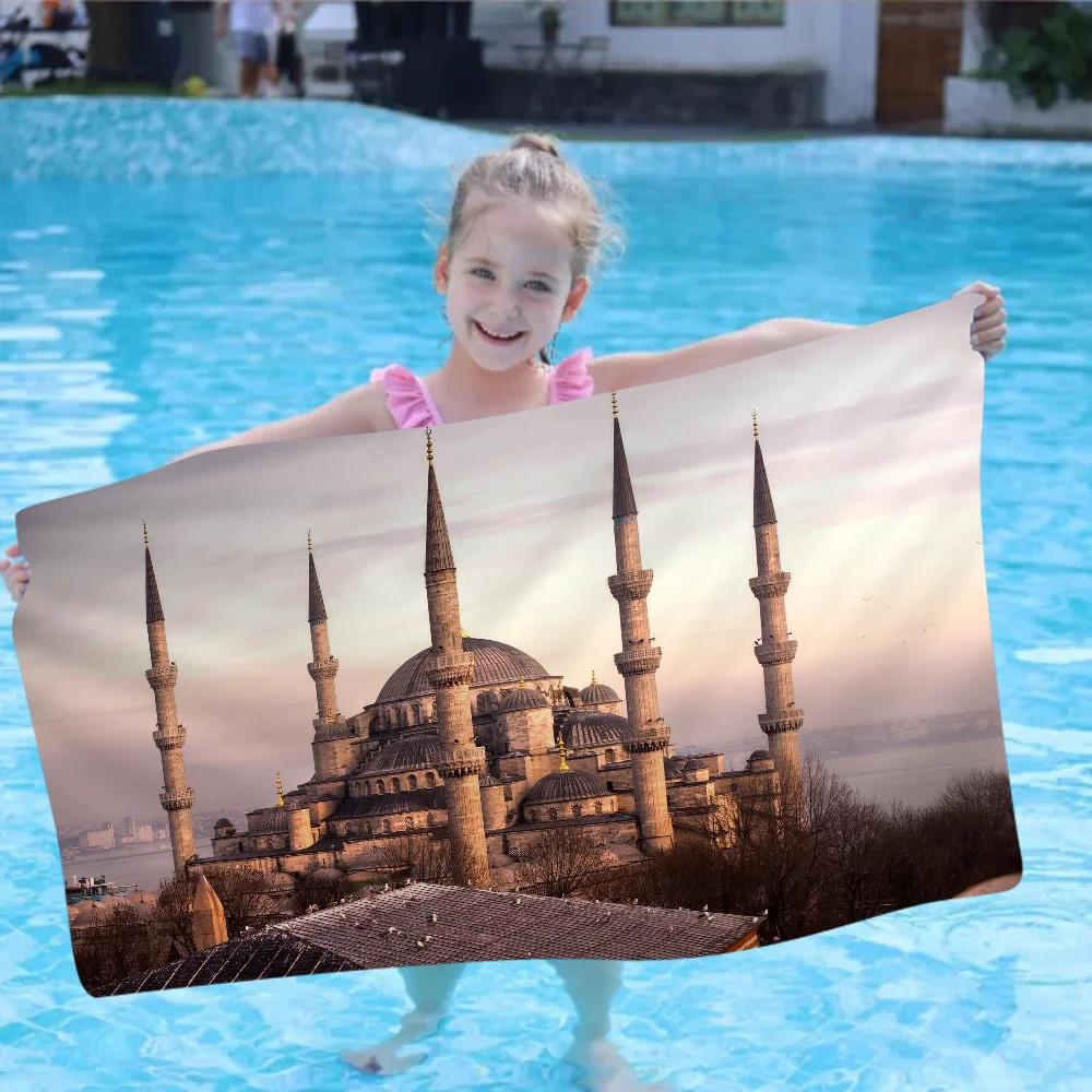 Islamic Mosque Big Microfiber Beach Towels Quick Dry Towel Sand Beach Towels Pool Towel For Travel Swim Pool Yoga