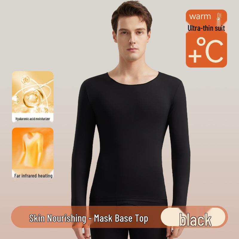Herren Ultradünnes Warmes Unterwäsche-Set mit Hyaluronsäure Basisschicht für Herbst/Winter