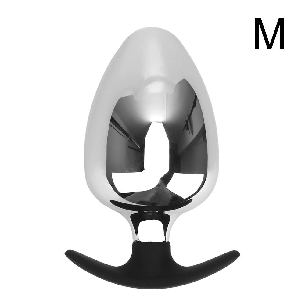 Anal Dildo Prostate Massager Anus Dilator Private Goods Sex Toys For Women Men with Suction Cup Extra Big Diameter Anal Plug Smooth Metal Butt Plug