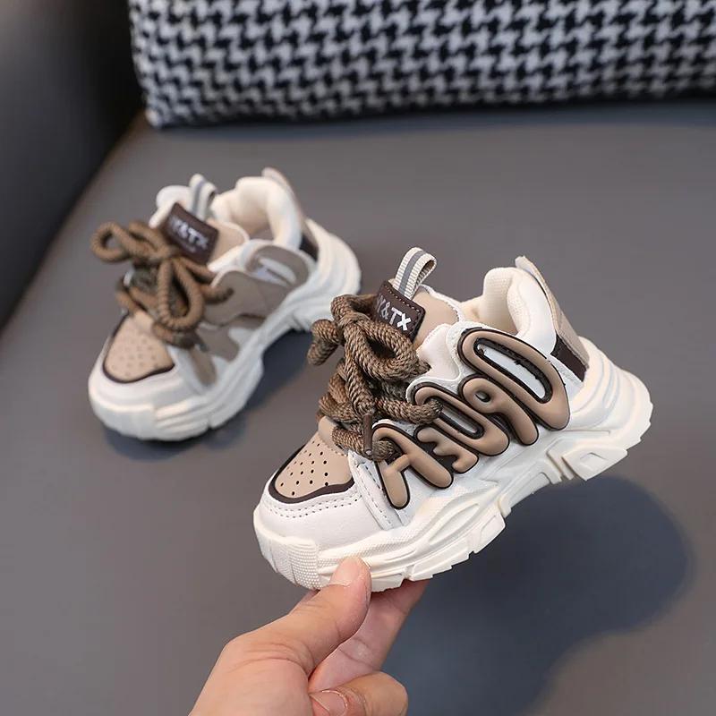 2024 Autumn Baby Toddler Shoes for Boys Girls Breathable Mesh Little Kids Casual Sneakers Non-slip Children Sport Shoes