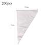 200pcs Piping Bag Confectionery Equipment Baking Accessories Disposable Pastry Sleeves Pastry Pack Transparent Cream Pastry Bags