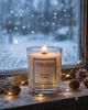 soy candle with a wooden wick + HOLIDAY STORIE