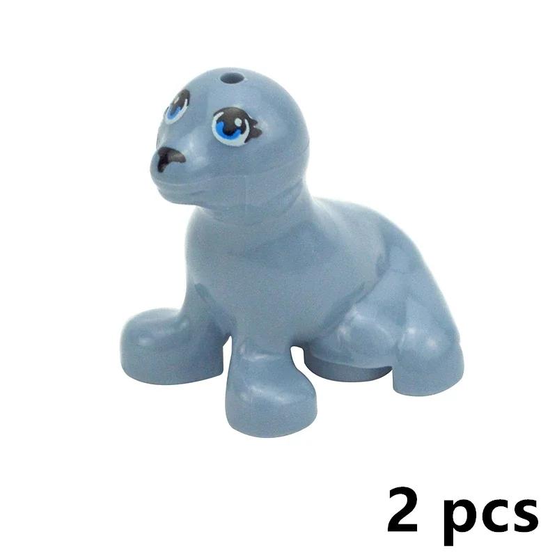 DIY Creative Model Cute Animal MOC Building Blocks Brick Little Pet Zoo Dog Duck Tortoise Penguin Cat Pig Bird Rabbit Toys