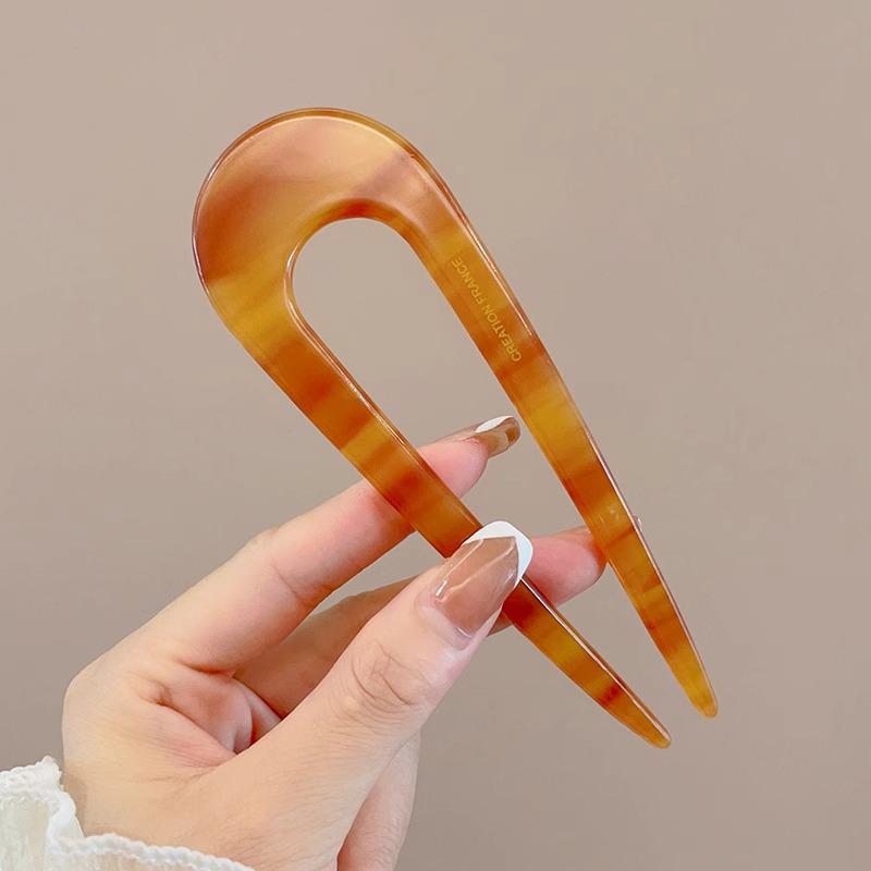 U-Shaped Pearl Women's Updo Hairpin 2025 - Elegant Insert Comb Headwear