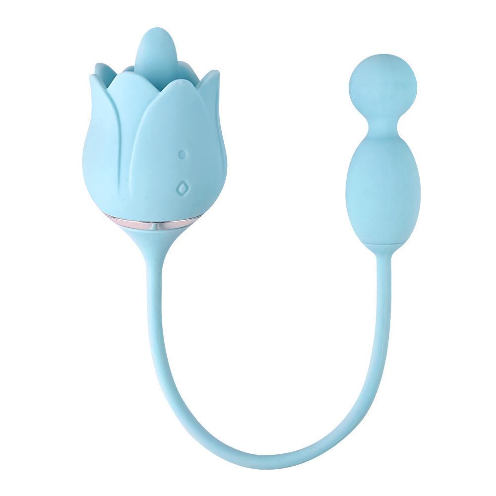 Duoreiso 18-Function Vibrating Tongue-Licking Lotus Flower Adult Toy