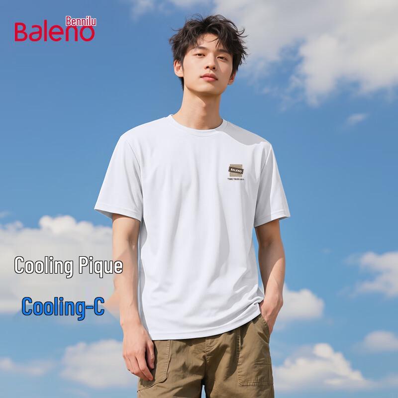Baleno Men's Ice-Feel Pique Short-Sleeve T-shirt