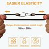 10Pcs Elastic Bungee Cords Packaging Belt Straps With Hook Luggage Rope