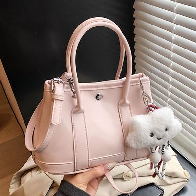 Korean New Product Sweet Cream Style Casual Portable Small Bag Temperament Versatile Simple Solid Color Commuter Messenger Women's Bag