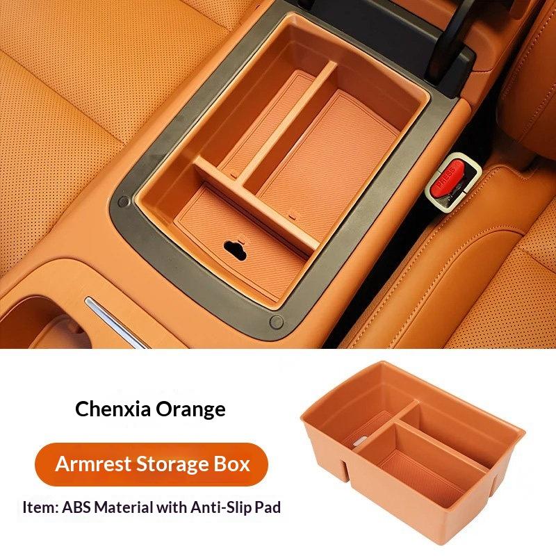 For Leapmotor C10 Center Console Armrest Lower Layer Organizer Tray Interior Trim Auto Accessory Storage Box