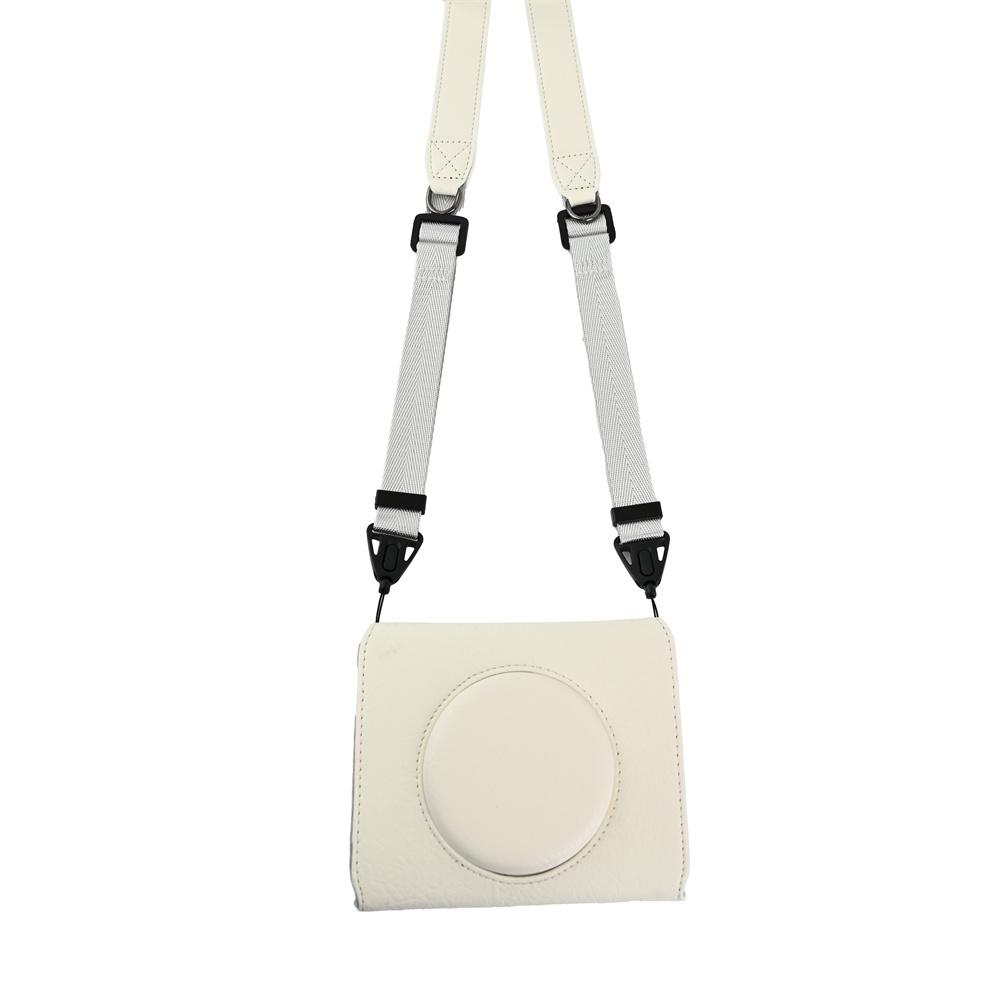 Étui en Cuir PU pour Appareil Photo Leica Sofort 2 Sac de Rangement Coque Dure de Protection Avec Bandoulière