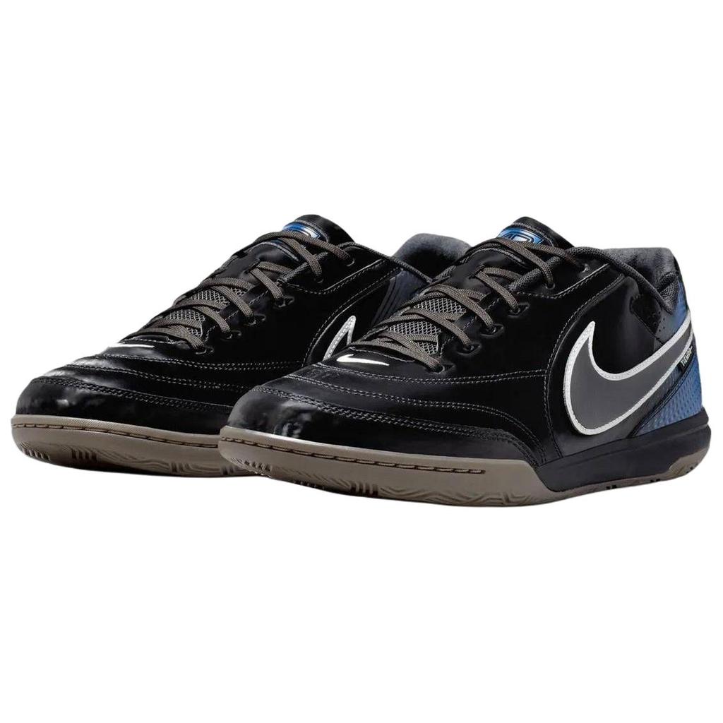 Nike Tiempo Streetgato SE Comfortable Fit Soccer Shoes Unisex sneaker Black Blue IR5918-010