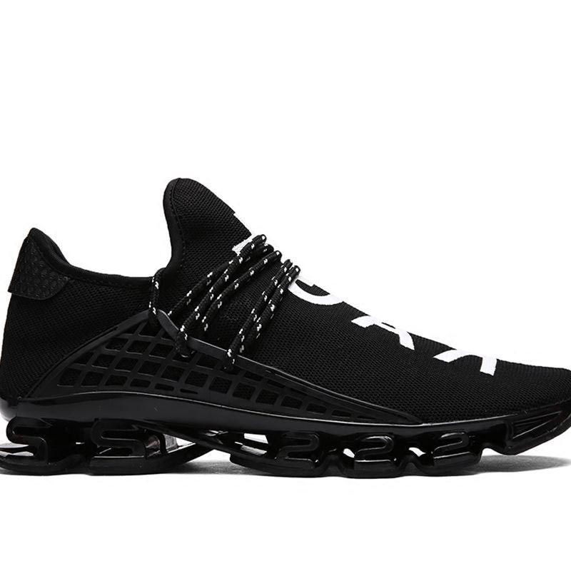 Fashion Oversize 2025 Summer Air Cushion Rubber Hard-wearing Men Sneakers Men's Running Shoes Sport Women Sports Shoes for Man Black