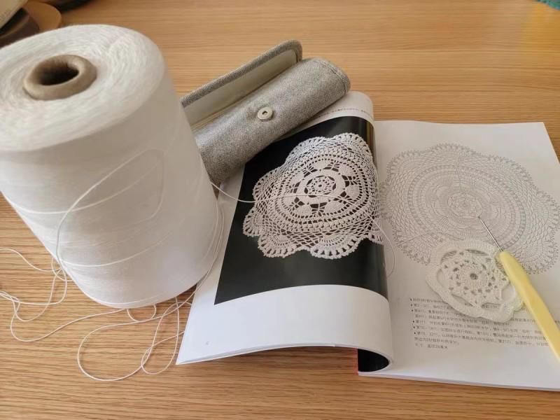 Handmade Pure White Fine Cotton Crochet Curtains, Coasters, Tablecloth & Sofa Towel