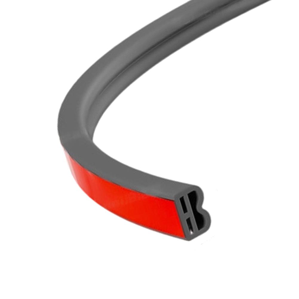 

Door and Window Silicone Sealing Strip 9mm x 6mm 6 Meter Roll for Air Leakage Prevention Sound Dampening Security серый