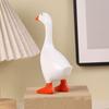 Cute Goose Figurines Key Hanger Funny Dumb Goose Key Holding Figurine  Birthday Gift