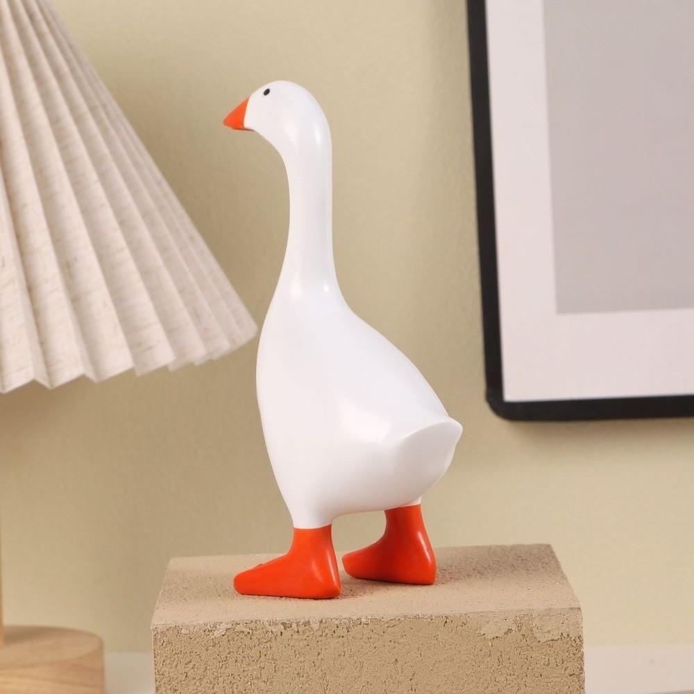 Cute Goose Figurines Key Hanger Funny Dumb Goose Key Holding Figurine  Birthday Gift