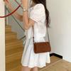 Suede bag autumn and winter new simple and versatile small handbag zipper niche high-end shoulder messenger bag