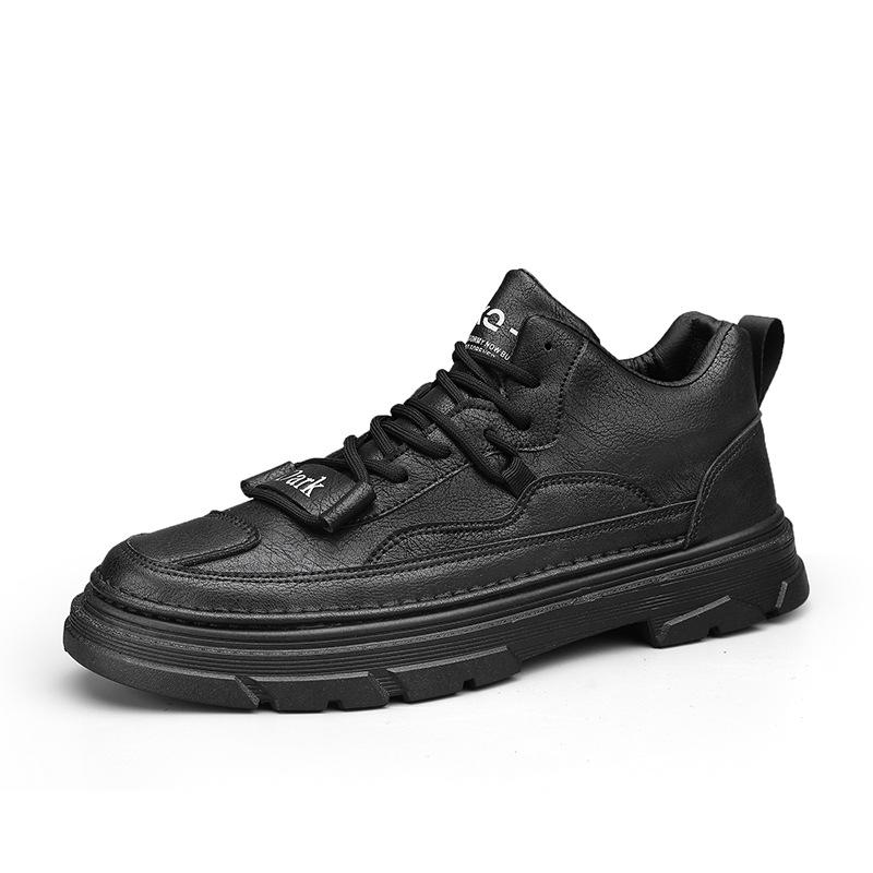 

British style retro mid-help tooling shoes men s new Martin boots spring and autumn youth outdoor sports and leisure trendy boots 39