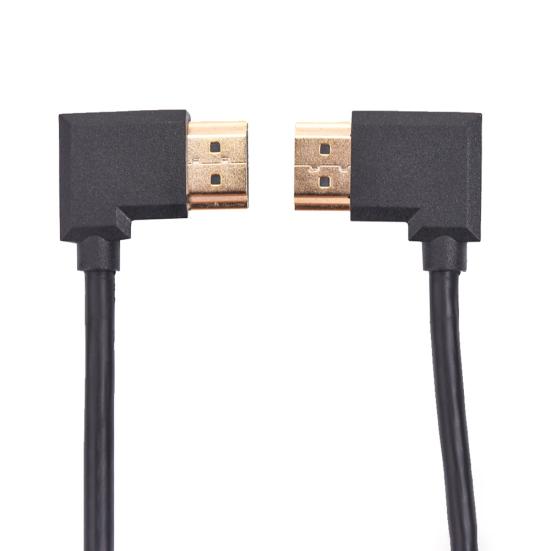 DOONJIEY Right Angle to Male AV HDMI-compatible Male Converter Adapter Cable Cord